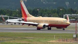 Southwest Airlines (Herbert D. Kelleher) N711HK 737-700 Landing Portland Airport (PDX)