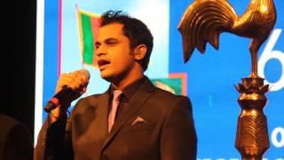 Gaurav Dagaonkar Singing Sri Lankan National Anthem