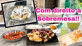 DESAFIO 50 REAIS CHURRASCO COMPLETO + SOBREMESA PARA 4 PESSOAS