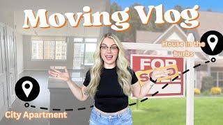 Moving Vlog - Packing and moving out of my city apartment to my FIRST house *im overwhelmed*