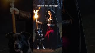 Hecate and her dogs  #hecate #hekate #witchcraft #witch #spirituality #pagan #goddess #myth #myths