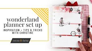 "Wonderland" Planner Set up with Christine at Cocoa Daisy