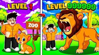 UPGRADING MY LEVEL 0 ZOO TO LEVEL 999,999 IN ROBLOX!!