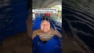 TIMBOI CHALLENGE KE DASAR KOLAM RENANG TERDALAM DI INDONESIA?!  16 meter dalamnya…