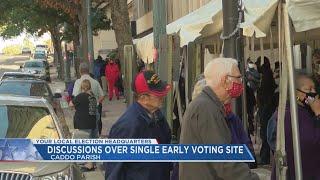 Commissioners discuss single early voting site