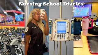 NURSING SCHOOL VLOG 🩺 | Survivng Week 1: Long Lectures, Gym, Self- Care, & Retail Therapy!