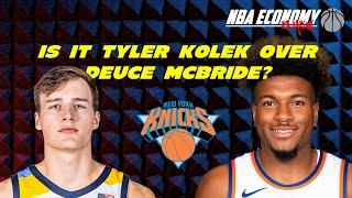 Is it Tyler Kolek over Deuce McBride for the New York Knicks | Randles Extension Status | Proposal?