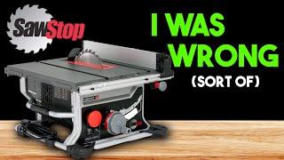 Was I Misled or Wrong About the SawStop Compact Table Saw?