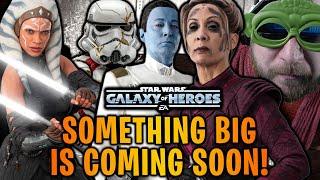 Something BIG is Coming to SWGoH Soon! New Ahsoka, Thrawn, Zombie Troopers, Morgan Elsbeth!?