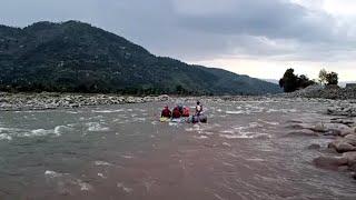 Poonch:  Rafting Trials On Poonch River Conducted