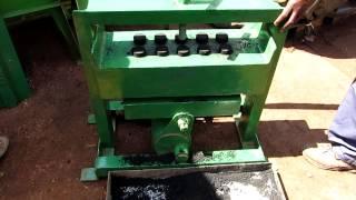 Manual charcoal briquette maker - 10 at a time with a lever