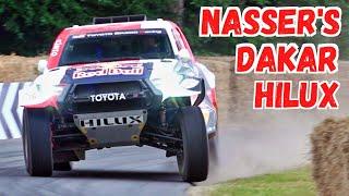 Nasser Al-Attiyah & Toyota GR DKR Hilux T1+ [ 2022 V6 Dakar Winner Monster at Goodwood FOS 2022 ]