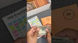 100 Envelope Savings Challenge Stuffing Envelope 40 #moneysavingschallenge #cashstuffing  #budgeting