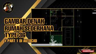 CARA BUAT DENAH RUMAH DI AUTOCAD 01