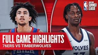 76ERS vs TIMBERWOLVES | NBA SUMMER LEAGUE | FULL GAME HIGHLIGHTS