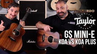 Taylor GS Mini-e Koa vs Koa Plus! Which one is right for you?