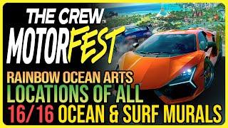 All 16 Ocean & Surf Murals The Crew Motorfest - Rainbow Ocean Arts