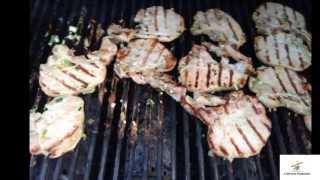 Mom's Pork Chops with a Bed of Lettuce Salad 6/27/2013