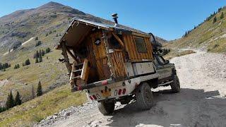 Caught in a Hail Storm in my Truck Camper on the Most Dangerous Part of a Jeep Trail