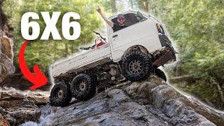 Climbing waterfalls 6x6 Mini Truck First Trail Ride