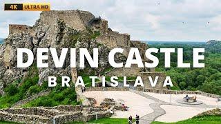 [4K] Devin Castle walking tour: Top Things to See Near Bratislava | walk with me Slovakia Hrad Devin