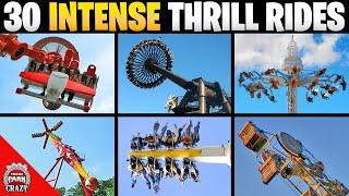 Top 30 Most INTENSE Thrill Rides on Earth - INSANE