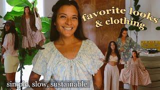 favorites: clothing + looks (sustainable  ~ slow)