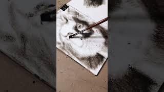 Сухая кисть. Портрет. Speed paint