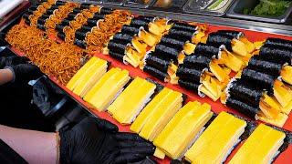 4,000 Sold Out Every Day! Must-try Korean Rice Roll, Gimbap l Korean Street Food