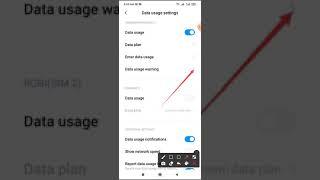 Daily data usage limit  3 mb setting on redmi note 8