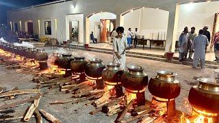 Pakistan's Luxurious Night Wedding Mutton Preparation | Mouthwatering Chicken Biryani