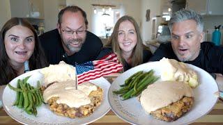 Brits Try Southern Chicken Fried Steak for the first time!