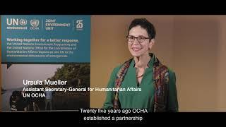 Ursula Mueller highlights the achievements of the UN Environment/OCHA Joint Unit