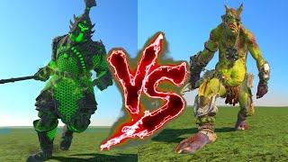 The Green Guardian VS Bilious Thunderguff. Total War Warhammer 3