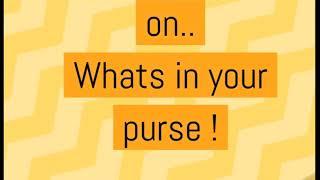 GAME - WHATS IN PURSE (INSTRUCTIONS)