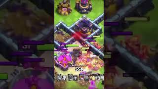 Queen attack Clash of clans Youtube shorts video #clasher #coco