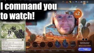 I command you to watch me win some boxes! Arena Direct Outlaws of Thunder Junction Sealed MTG Arena