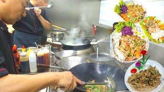 Chinese Master wok Fried delicious food show skill in the world