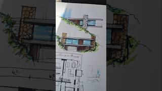 From concept to realistic visualization! #Architecture #3DVisualization #SketchToReality
