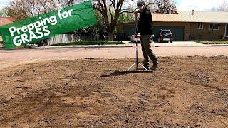 Getting the final grade on lawn before seeding