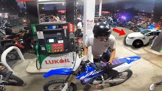 POLICE PULL UP AS 2 STROKE MIXING GAS! * 1000+ DIRTBIKES CAMDELPHIA RIDEOUT 2023 PT 2! *