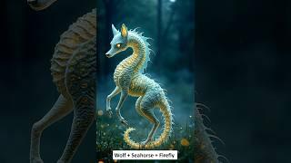 Unbelievable Animal Hybrids: Tiger-Peacock, Wolf-Seahorse, and More! #hybridanimals #