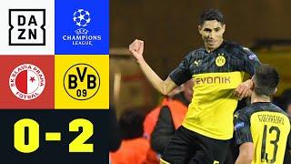 Doppelpacker Hakimi zum Pflichtsieg: Slavia Prag - Dortmund 0:2 | UEFA Champions League | DAZN