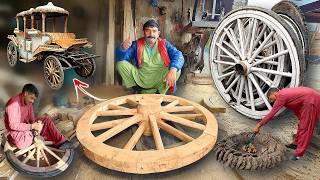 Woodworking MASTER Shares Amazing Hand Cart Wheel Skills!