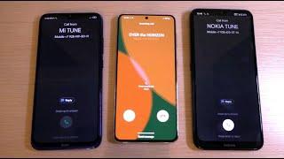 Mi Tune vs Over The Horizon vs Nokia Tune Incoming Calls