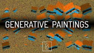 GENERATIVE PAINTINGS - Abstract Art with image synthesis