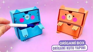 Origami Paper Box Making ( CAT and BEAR ) - What to Make from Paper