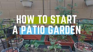 How to start a Small Space Patio Garden - Complete Guide