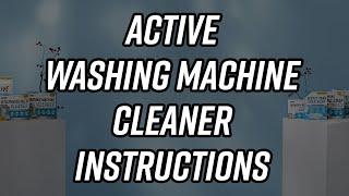 Active Washing Machine Cleaner Instructions