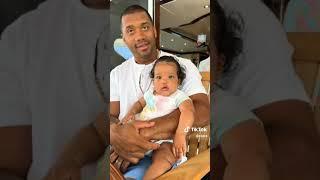 Talkative Amora with Ciara and Russell Wilson on family yacht vacation in Italy for Father's Day